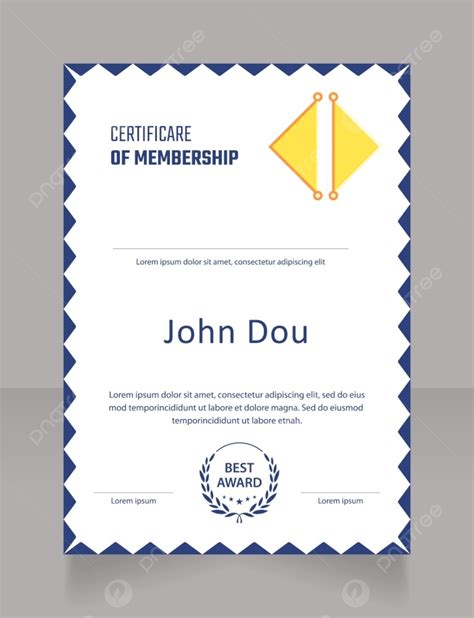 Course Membership Certificate Design Template Template Download on Pngtree