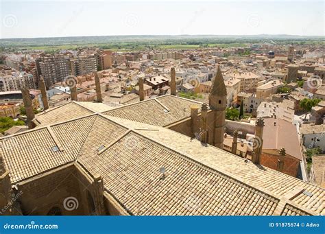 Huesca City - Spain stock photo. Image of town, gothic - 91875674