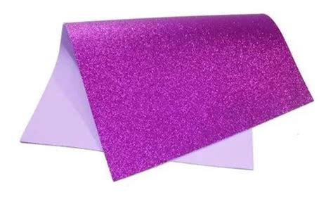 Folhas Eva Glitter X Artesanato Escolar Decorar Cor Roxo