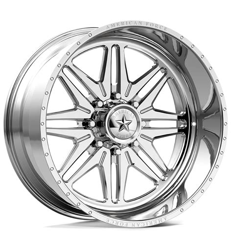 26 American Force Wheels N07 Chief Polished Monoblock Forged Off Road