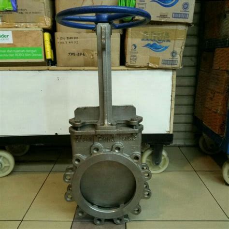 Jual Knife Gate Valve Wafer Brand KJO SS 304 DN 8inch Shopee Indonesia