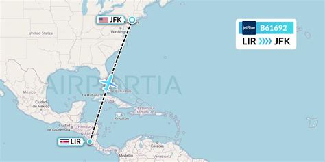 B61692 Flight Status JetBlue Airways Liberia To New York JBU1692