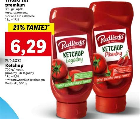 Promocja Ketchup Pikantny Pudliszki W Lidl