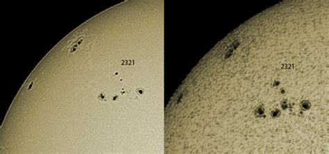 Sun In Whitelight 14415 Solar Observing And Imaging Cloudy Nights