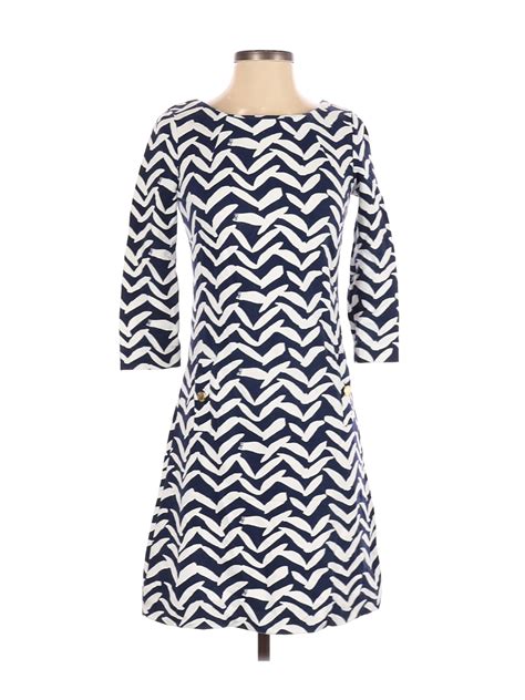 Lilly Pulitzer Chevron Herringbone Chevron Multi Color Blue Casual