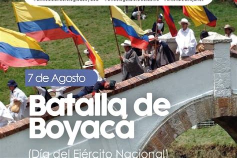 7 De Agosto Batalla De Boyacá Día Del Ejército Nacional • Oncólogos Del Occidente Sas