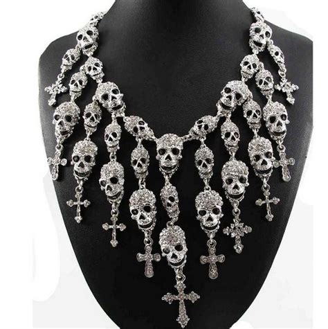 Large Crystal Skull Necklace Last One Comes With Skull Tin