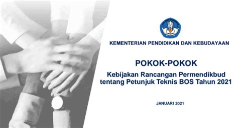 Kebijakan Juknis Bos Terbaru Info Gtk Simpkb