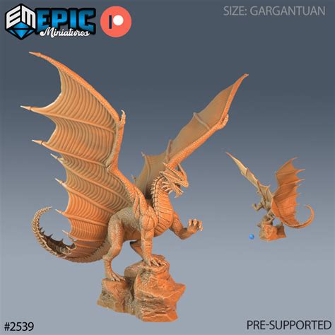 下载 Ancient Copper Dragon Legendary Bronze Drake Winged Mountain