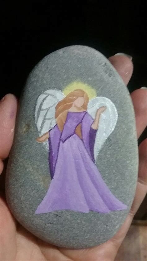 Angel Painted Rock Kindness Rocks Project Rock Painting Tutorial