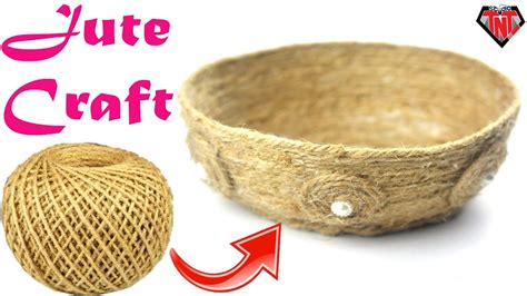 Diy Jute Twine Craft Ideas Jute Rope Arts And Crafts Easy Make Jute Basket Diy Rope Bowl