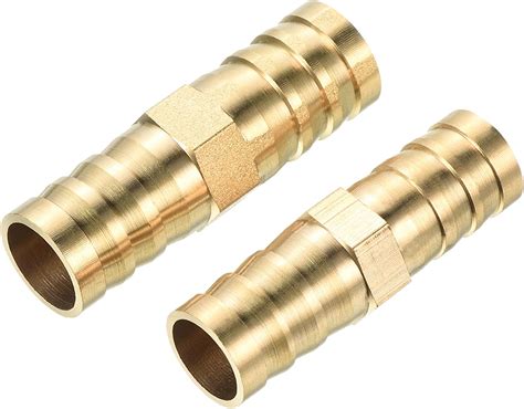 Meccanixity Brass Hose Barb Fitting 14mm 16mm Barb Diameter Straight Coupler Quick