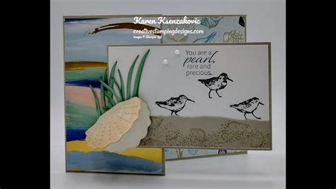 Stampin Up Seaside Bay Fun Fold Video Tutorial Youtube