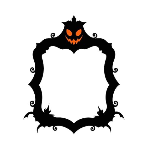 Premium Vector Vintage Creepy Halloween Frame Vector