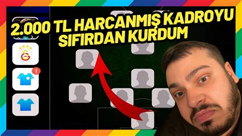 2 000 TL HARCANMIŞ HESABI SIFIRDAN KURDUM EFOOTBALL 2024 MOBİLE