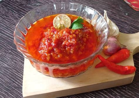 8 Bahan Membuat Sambal Tomat Terasi Matang Yang Enak