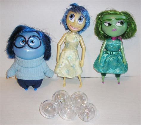 Disney Pixar Inside Out Deluxe Light Up Talking Joy Disgust Sadness Dolls Set 1797910619