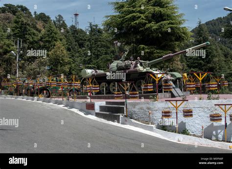 Army Tank Display Singing Hills Dalhousie Himachal Pradesh India