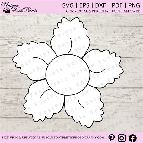 Flower Svg Layered Flower Svg Flower SVG Flower Svg Doodle Flower Svg ...