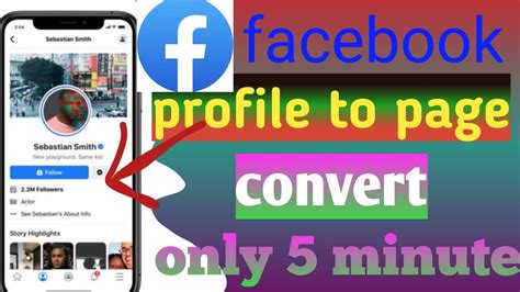 How To Convert Facebook Profile To Page Facebook Profile Ko Page Me