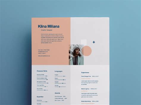 Vertical Resume Template