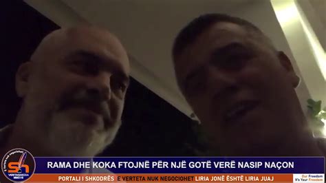 ShkodraWeb I Rama dhe Koka ftojnë Nasip Naçon për një gotë verë video