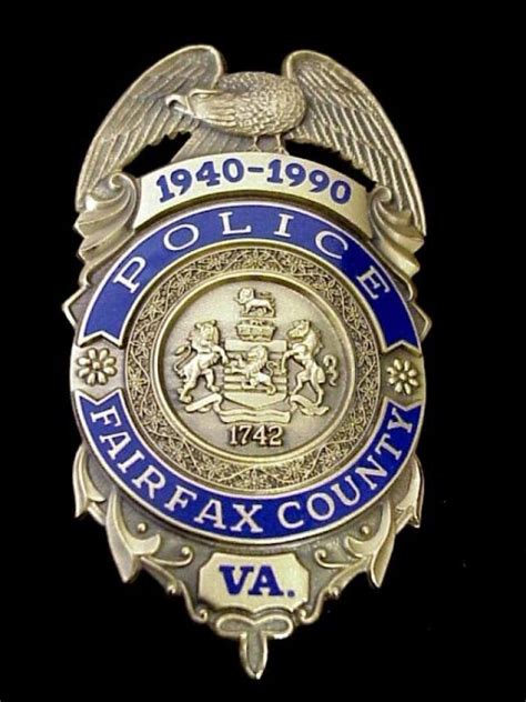 Fairfax County Virginia Police 50th Anniversary Collectors Badgescom