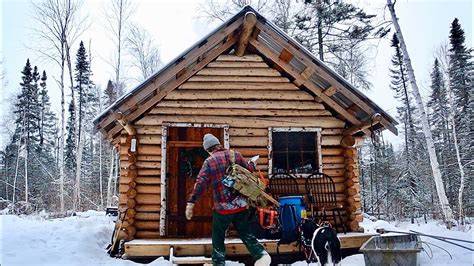 Moving In To My Self Built Off Grid Log Cabin For The Winter Youtube