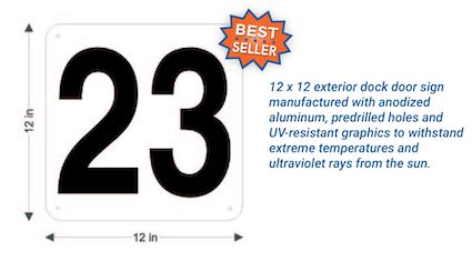 Warehouse Signs | Aisle, Bulk, Zone, Safety & Dock | ID Label Inc.