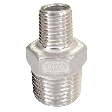 X Male Hex Nipple Threaded Reducer Connector Pipe Fitting