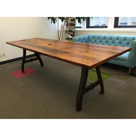 Olde Good Things Wooden Conference Table Aptdeco