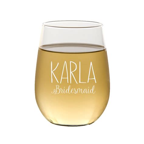 Personalized Stemless Wine Glass Custom Wine Glasses For Etsy