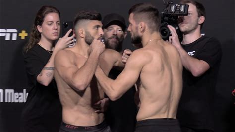 Ufc Vegas Face Offs Tsarukyan Vs Gamrot Youtube