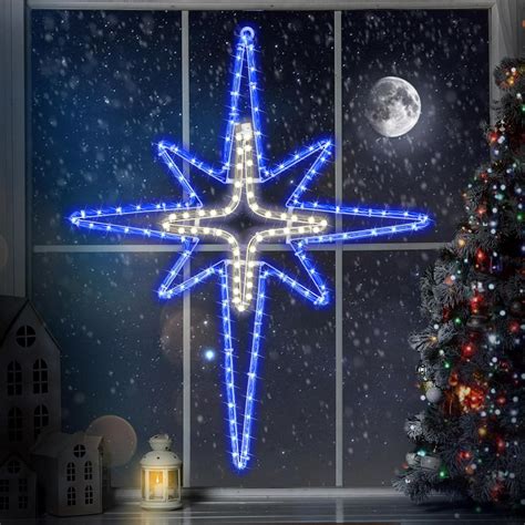 Wettal Christmas Star Of Bethlehem LED Star Hanging Lights Nativity