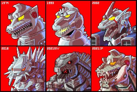 Pixel Mechagodzilla by pyrasterran : r/GODZILLA