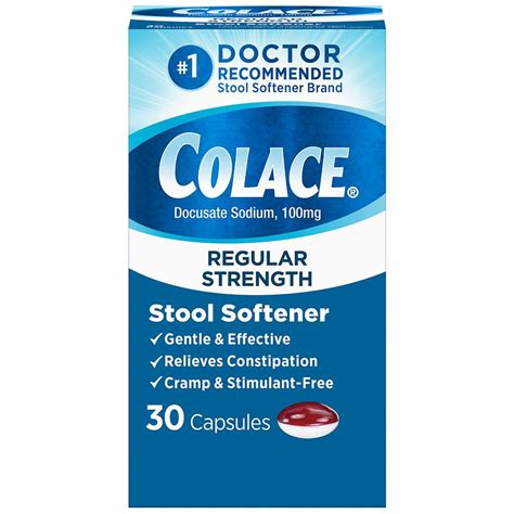 Colace Stool Softener 100 Mg Capsules Walgreens