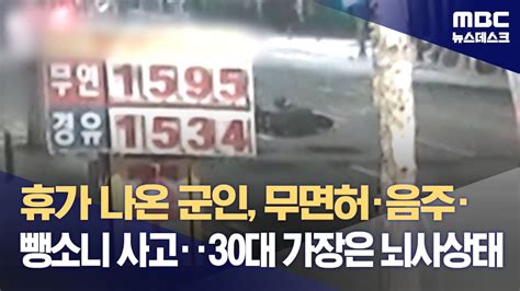 휴가 나온 군인 무면허·음주·뺑소니 사고‥30대 가장은 뇌사상태 20231214뉴스데스크mbc Youtube