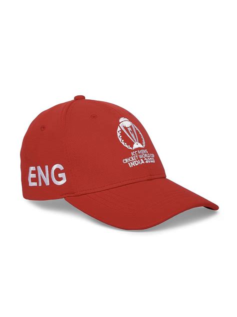 Buy Official Icc Cwc 23 Men Red Embroidered Team England Cricket Cap From Fancode Shop