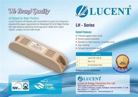 Lucent Water Purifier Smps W Uv Chokes At Rs Piece In Hyderabad