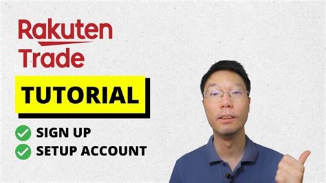 Rakuten Trade How To Sign Up And Setup Account Tutorial Youtube