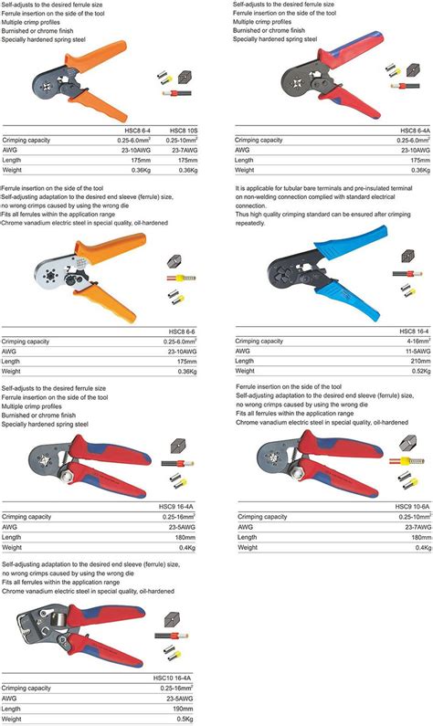 Mini Type Self Adjustable Crimping Plier CHINYOU ELECTRIC