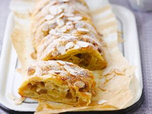 Strudel aux poires et abricots découvrez les recettes de Cuisine Actuelle