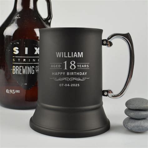 Engraved Birthday Stein Etsy