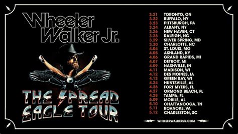 Wheeler Walker Jr Announces 2024 Leg Of “the Spread Eagle Tour”