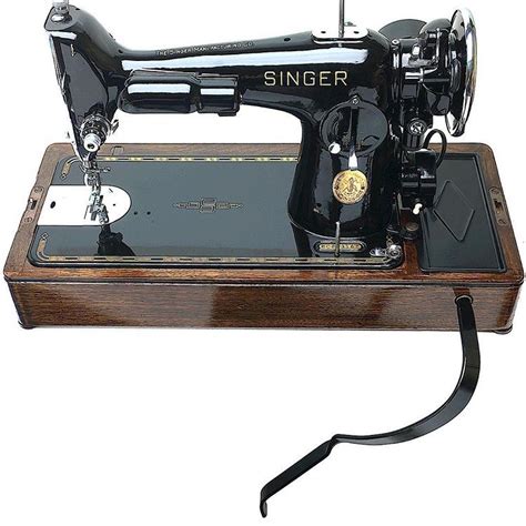 Restored S Singer Full Size Sewing Machine Bentwood Case With