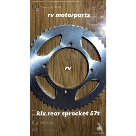 Klx 57t Rear Sprocket Shopee Philippines