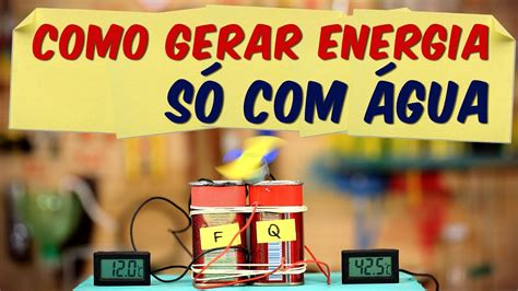 As águas Precisam Movimentar Para Gerar Energia