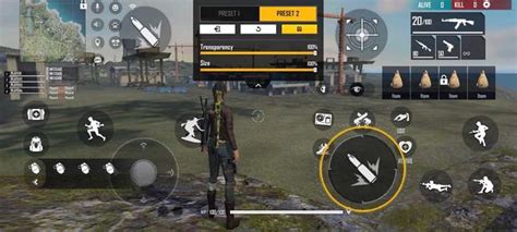 Free Fire cómo diseñar el HUD para jugar a cuatro dedos en febrero de