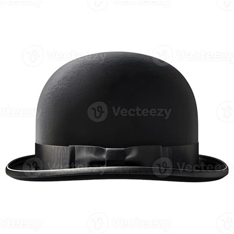 Black Bowler Hat On Transparent Background 44640754 Png