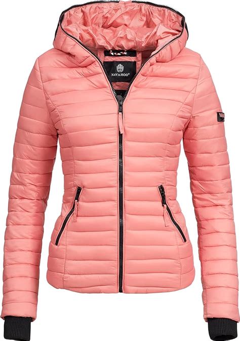 Navahoo Damen Damen Leichte Bergangsjacke Steppjacke Mit Kapuze Kimuk